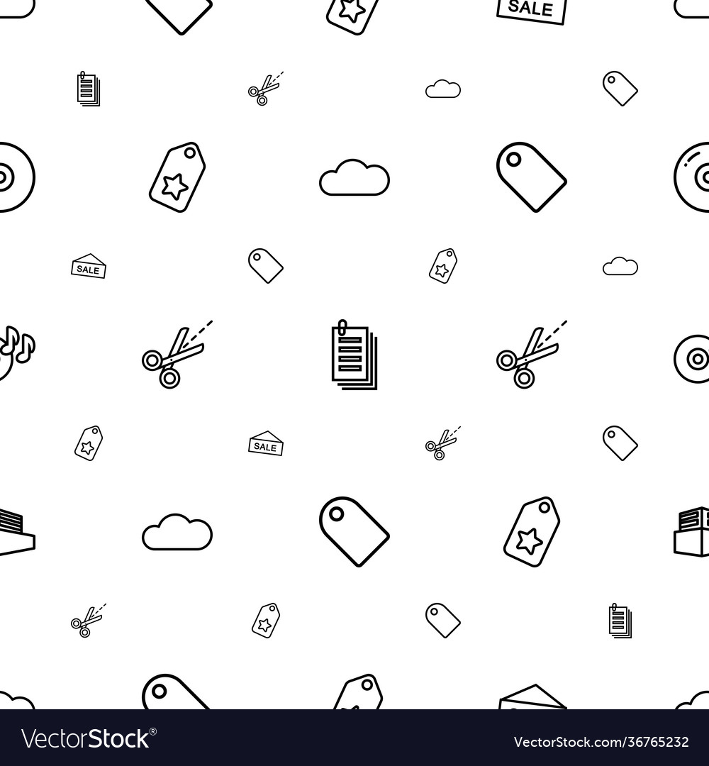Copy icons pattern seamless white background