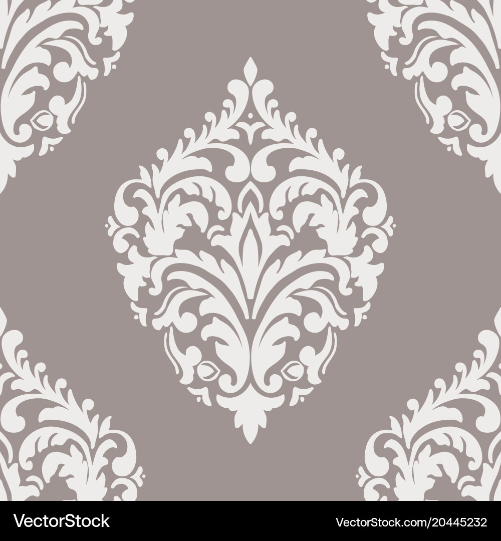 Damask seamless pattern element classical Vector Image