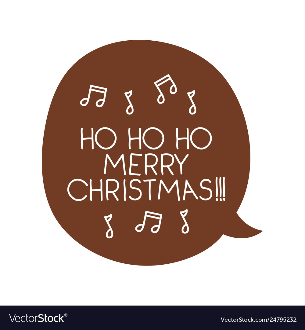 Speech bubble with christmas message icon