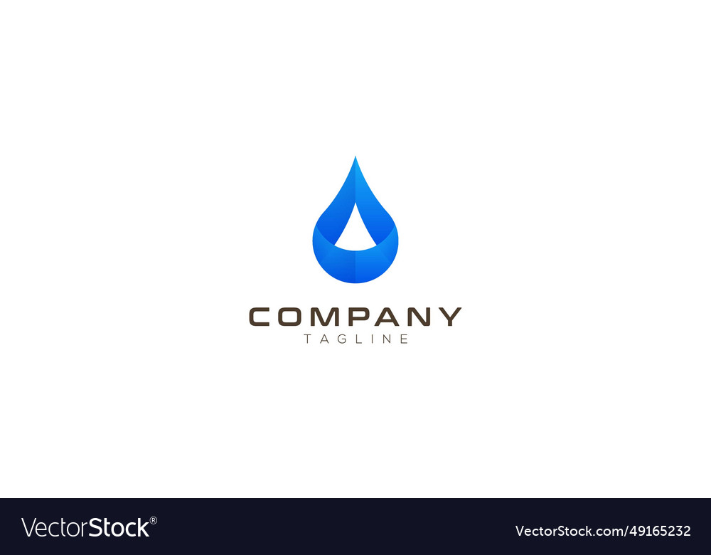 Water drop template logo design Royalty Free Vector Image