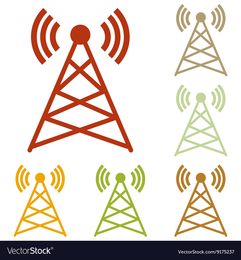 Antenna sign Royalty Free Vector Image - VectorStock