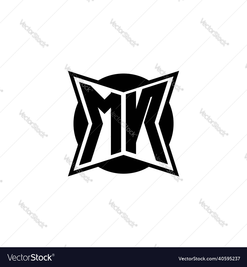 Mn logo monogram geometric modern design