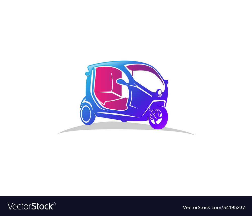 Modern electric transport logo design