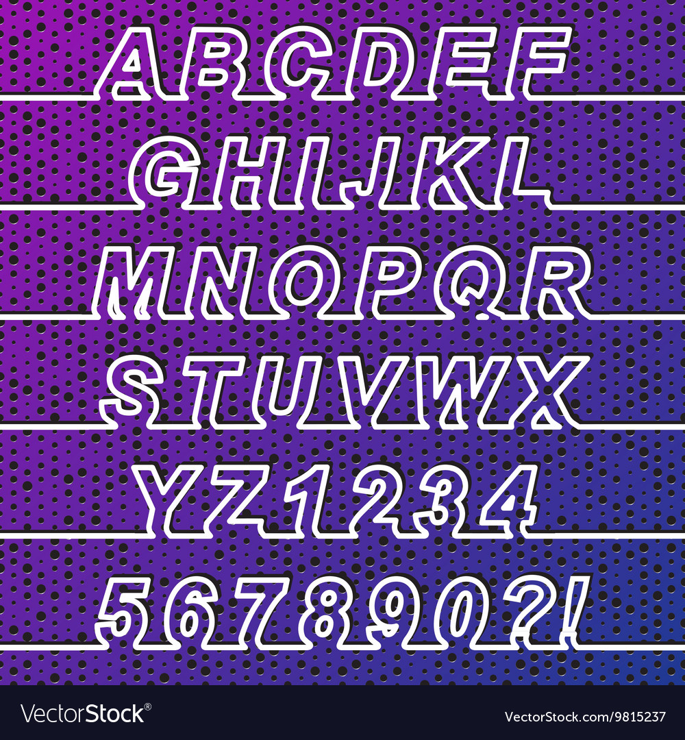 Perforated One Line Font