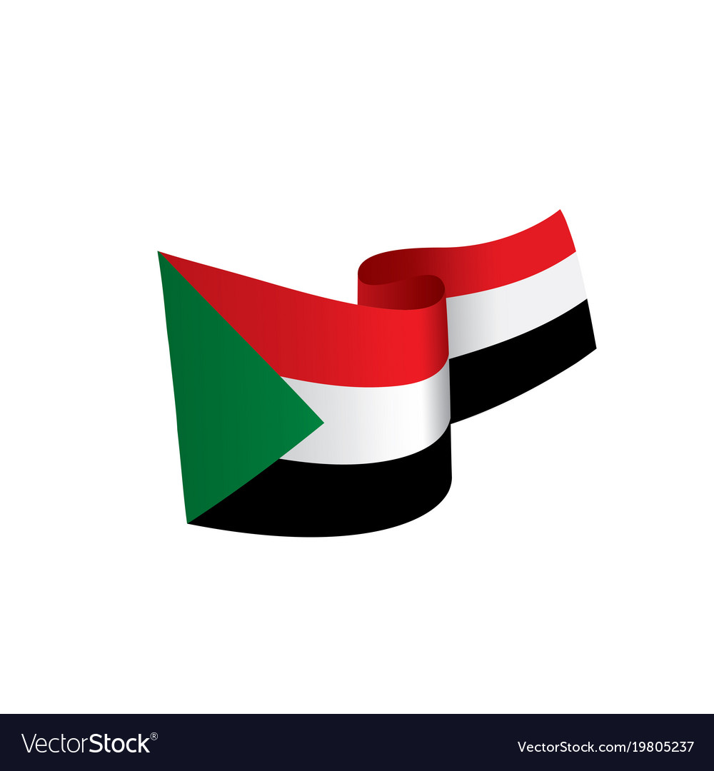 sudan flag royalty free vector image vectorstock