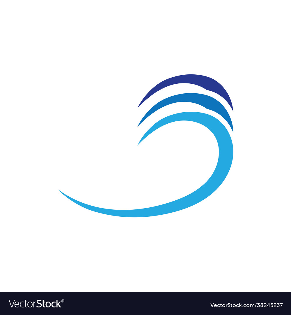 Water wave icon Royalty Free Vector Image - VectorStock