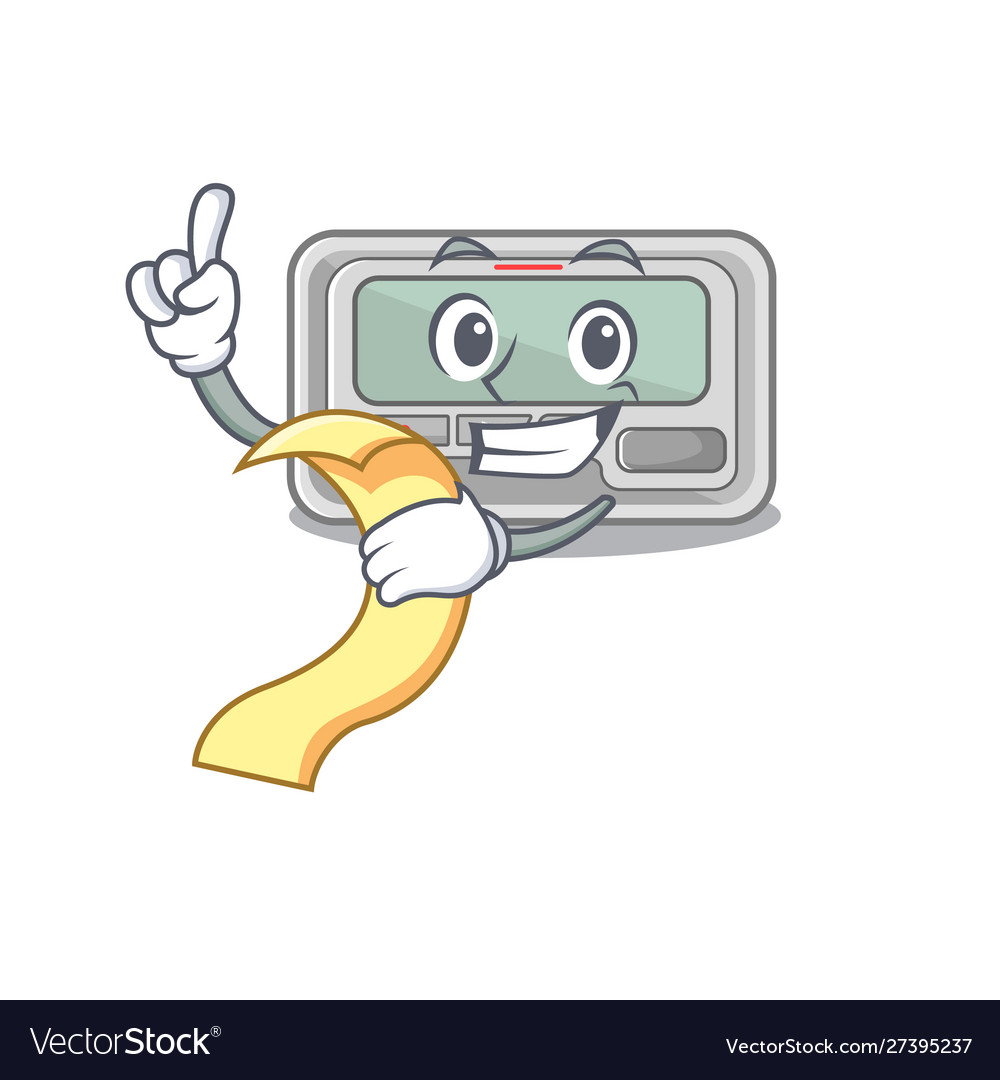 With menu toy pager in character shape