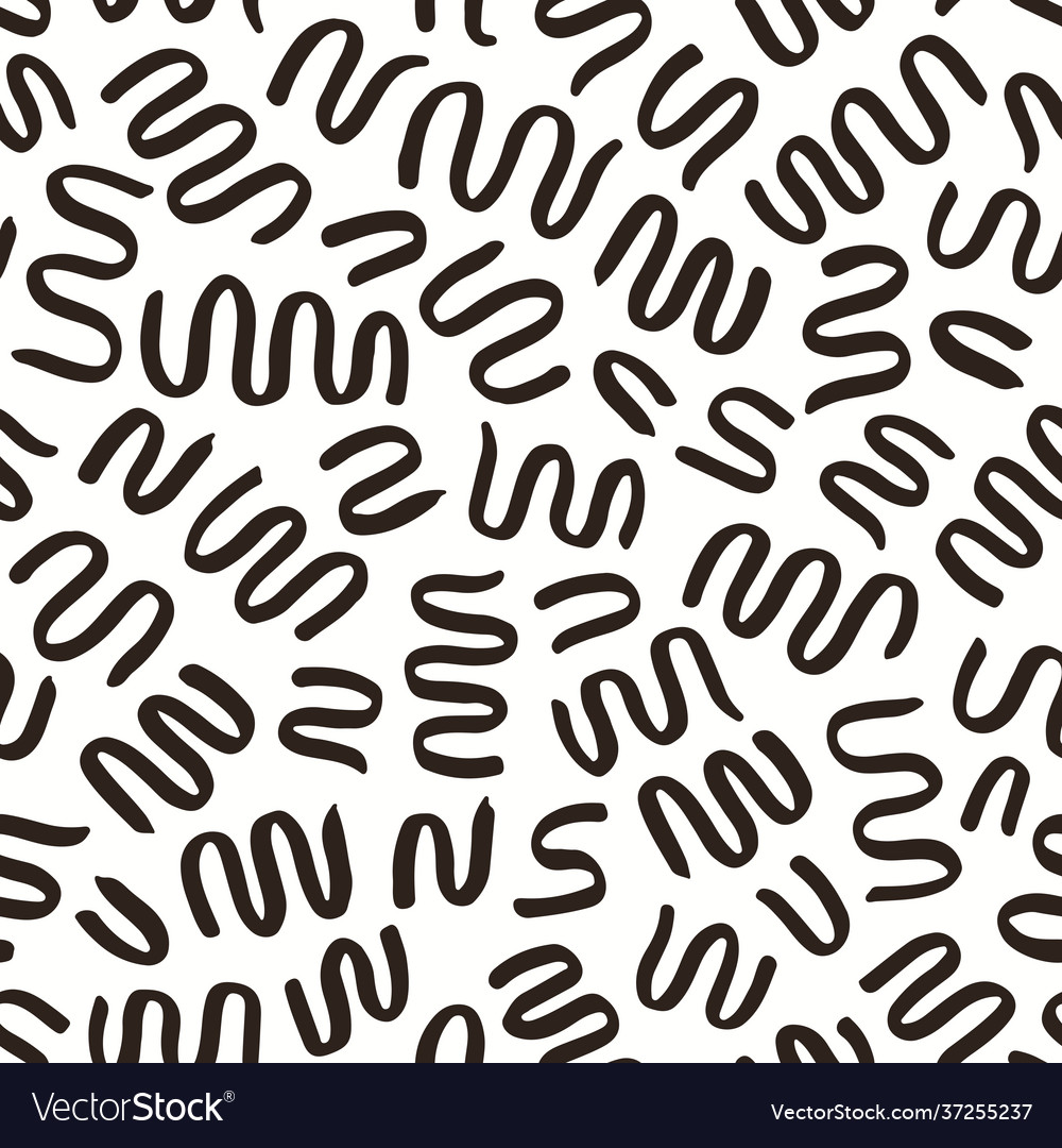 Zig zag brush stroke seamless pattern Royalty Free Vector