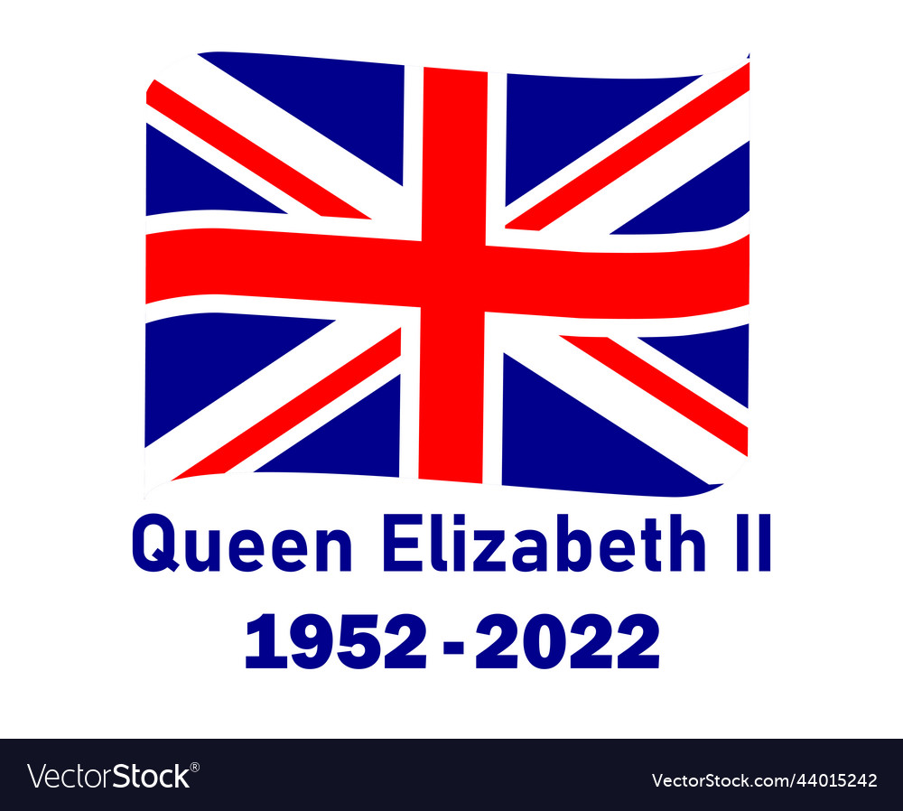 British ribbon and queen elizabeth 1952 2022 blue