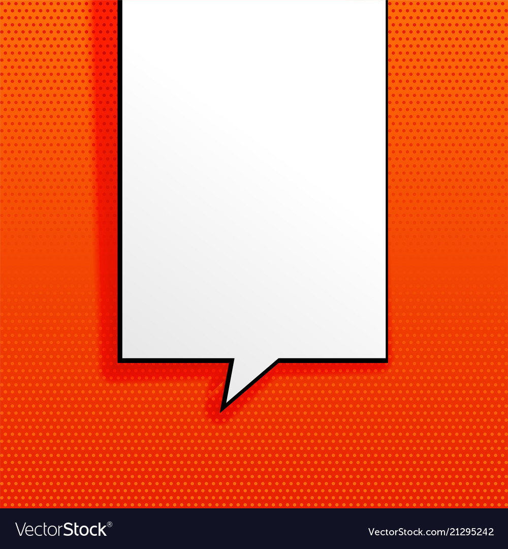 Orange background with empty chat bubble