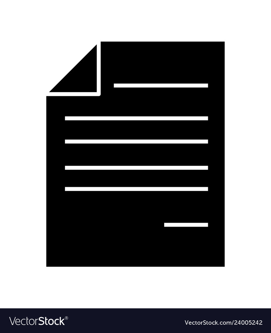 Paper document file with bent horn web icon vector image Paper document file with bent horn web icon