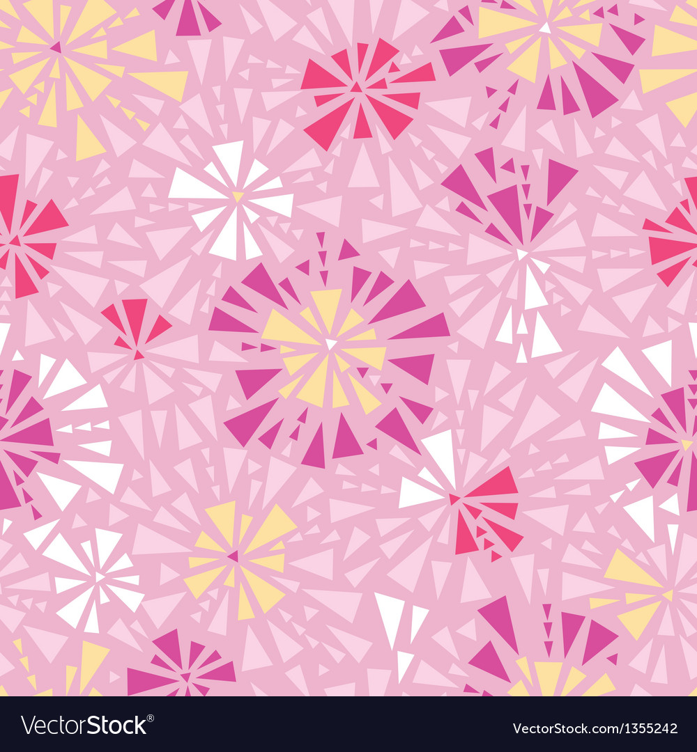 Pink abstract triangles seamless pattern