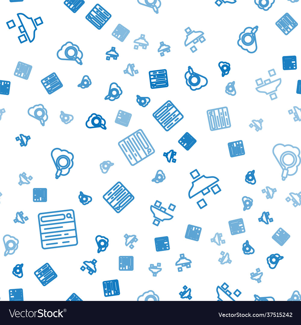 Set line search engine filter setting and cloud vector image Set line search engine filter setting and cloud