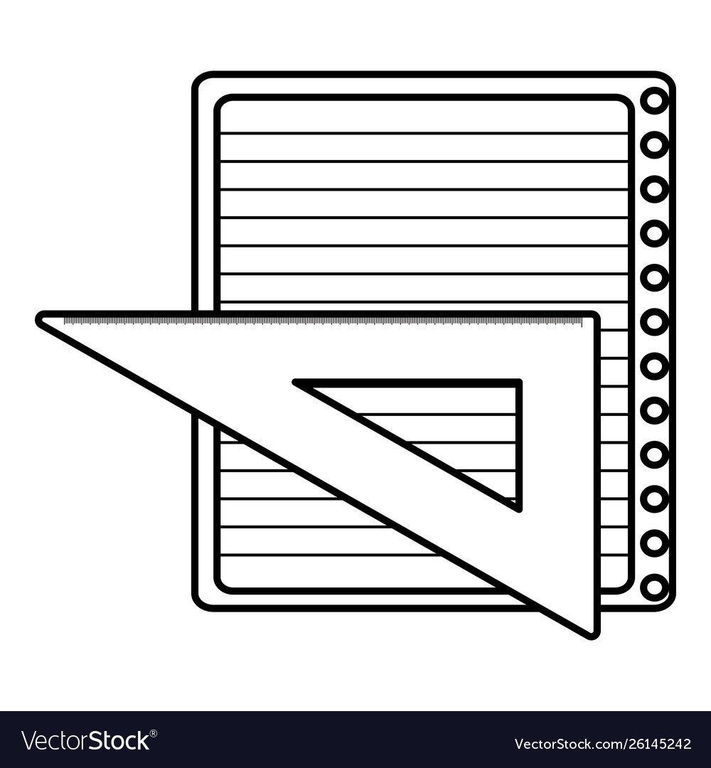 Sheet notebook paper with rule