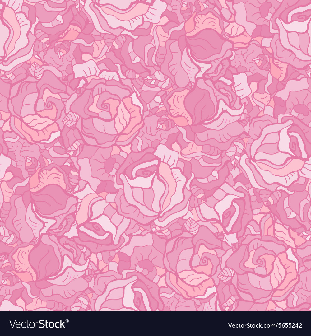 Vintage Roses Seamless Pattern