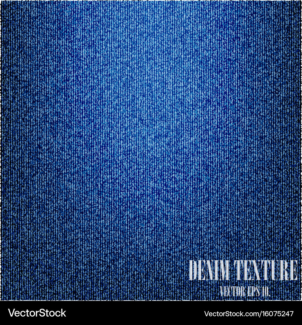 Blue denim texture background Royalty Free Vector Image