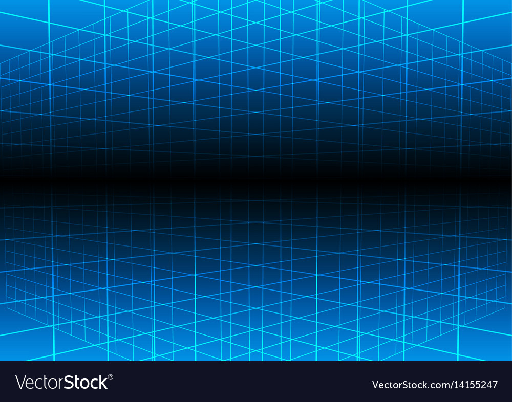 Blue Grid Light Technology Background Royalty Free Vector