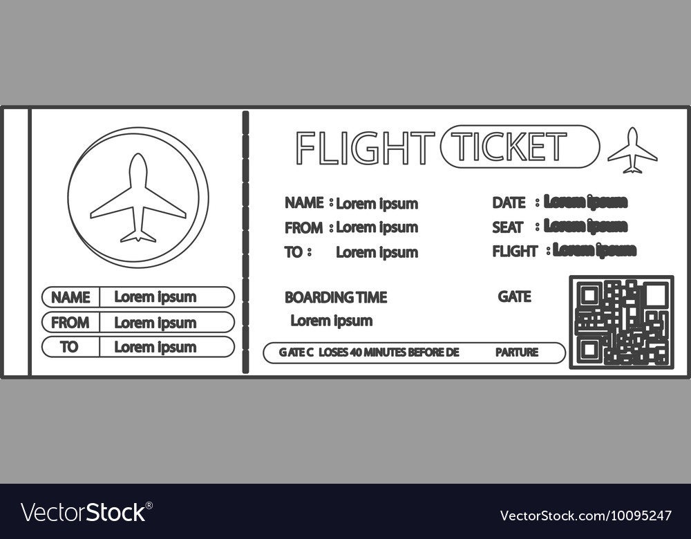 Boarding pass icon