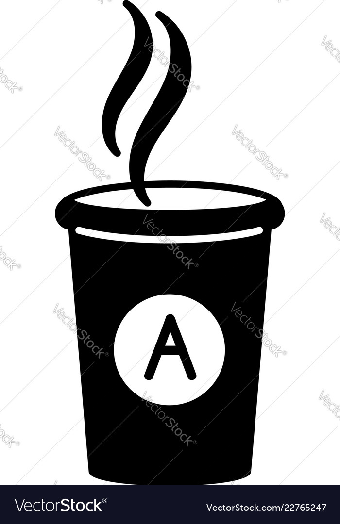 Download Cup hot coffee icon simple style Royalty Free Vector Image