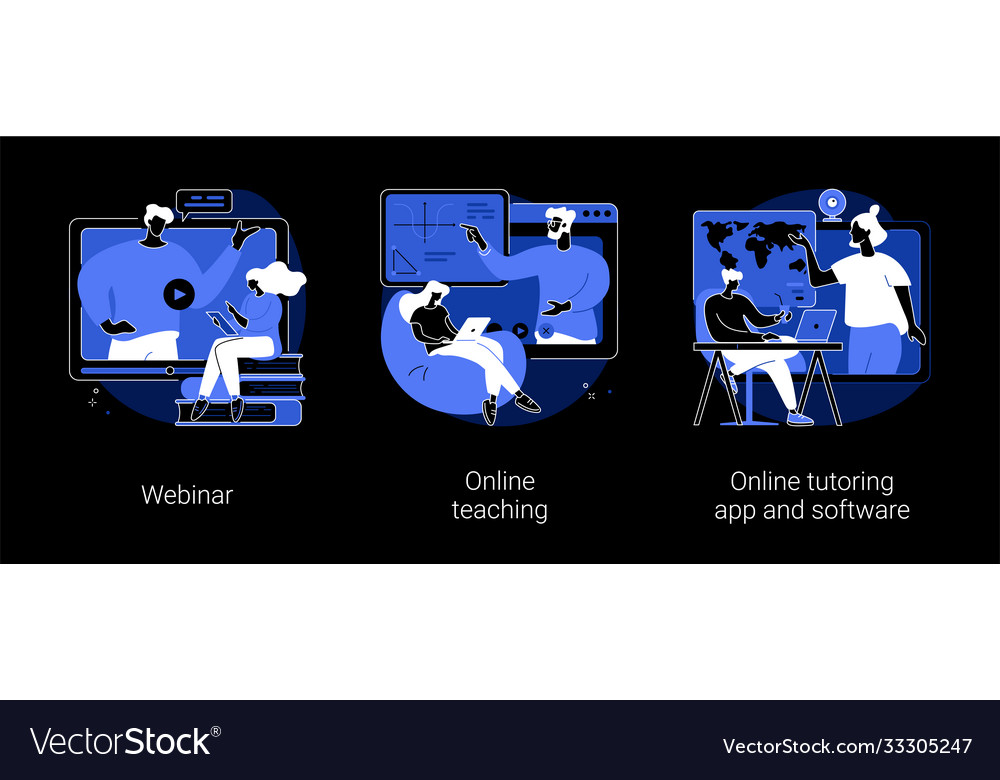 E-learning abstract concept