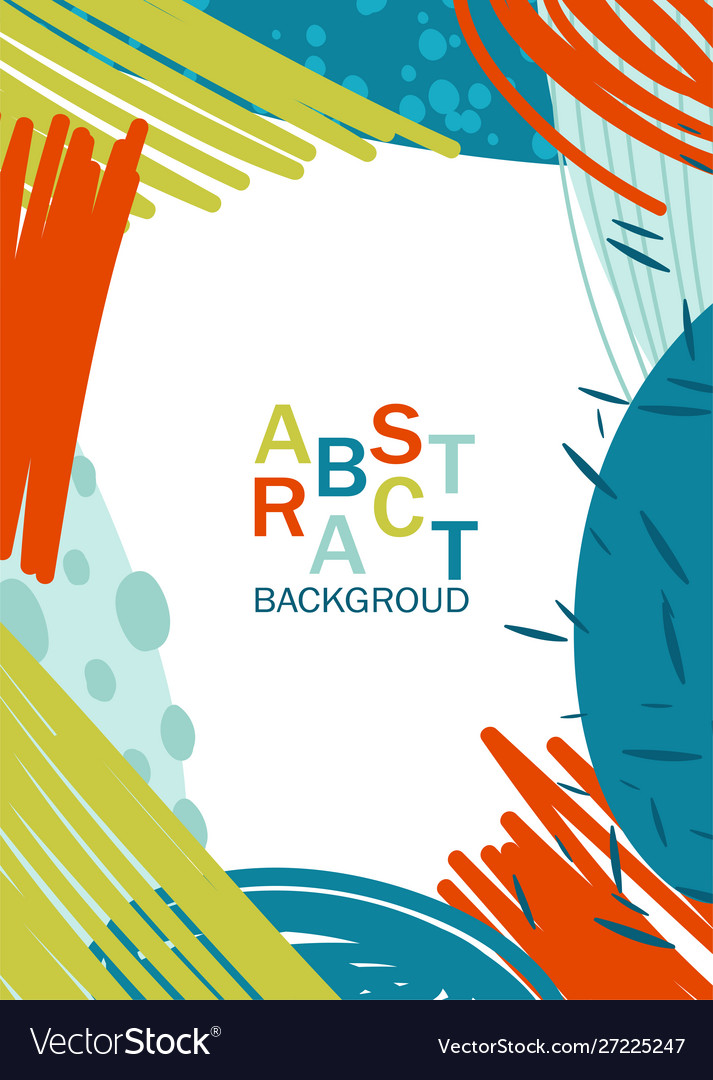 Rectangular frame from abstract spots Royalty Free Vector