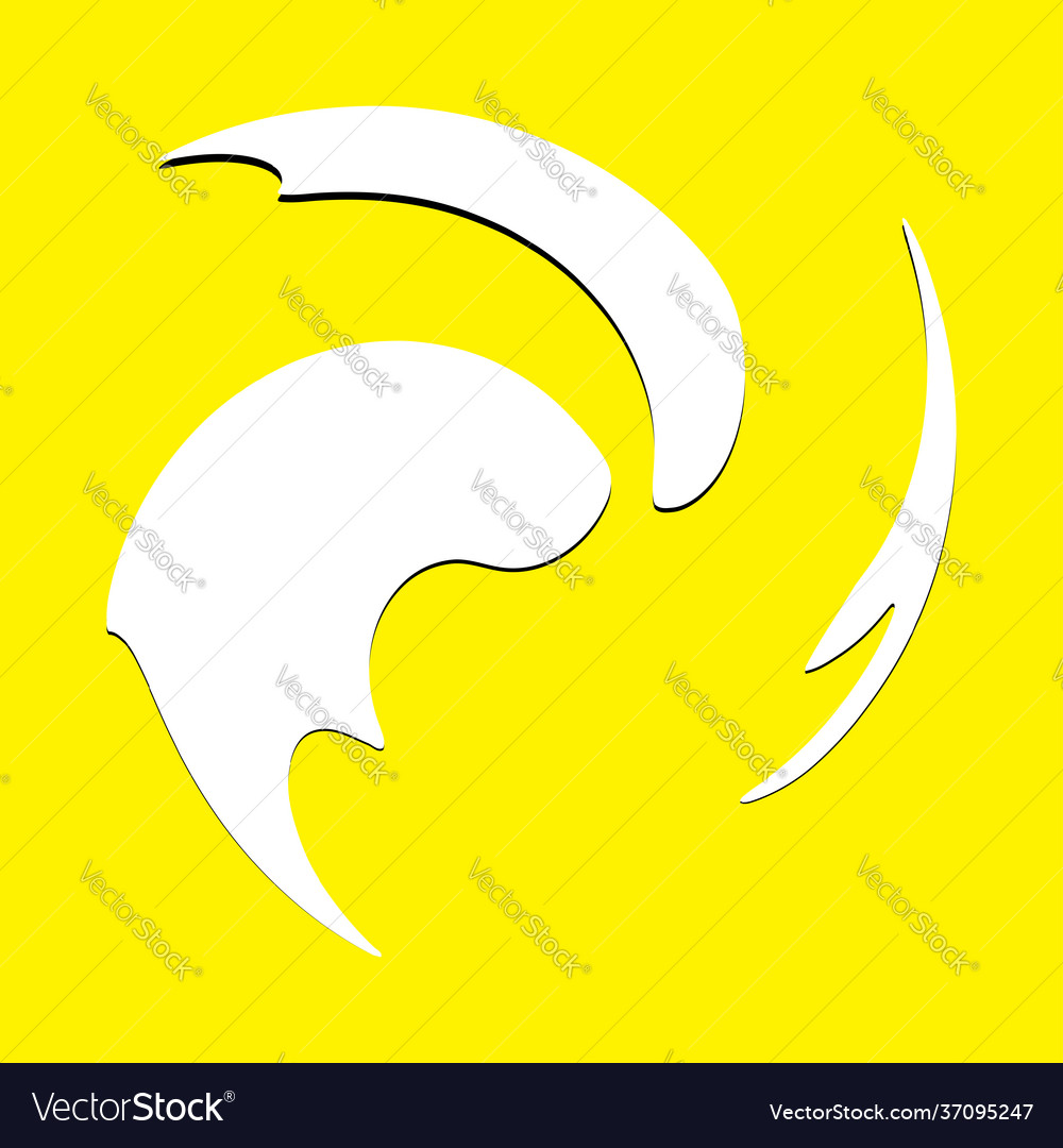 Spiral volute helix abstract design element swirl vector image Spiral volute helix abstract design element swirl