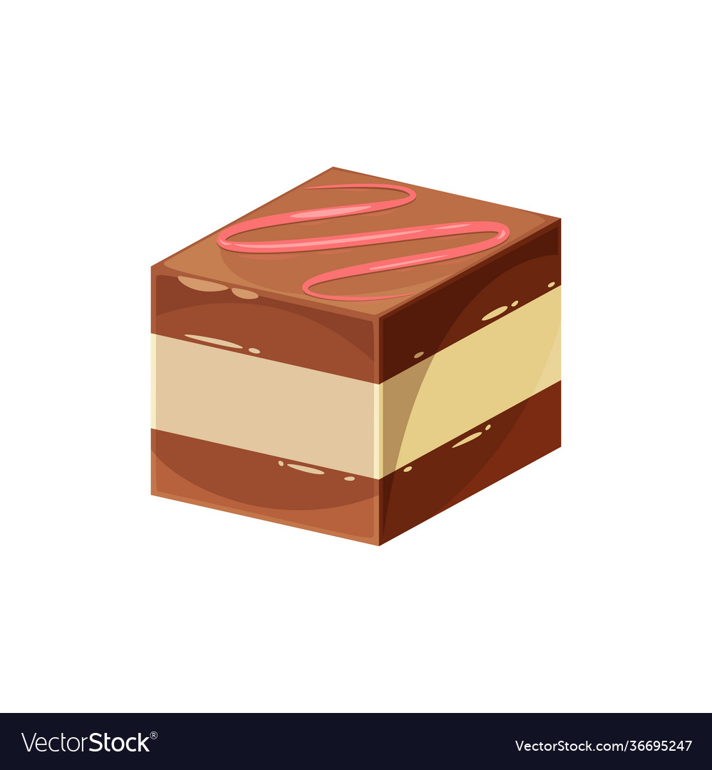 White and black chocolate candy isolated dessert vector image White and black chocolate candy isolated dessert