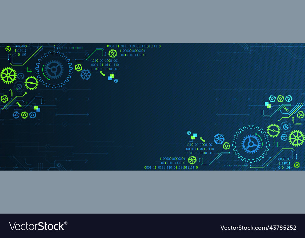 Abstract technology concept computer code Vector Image