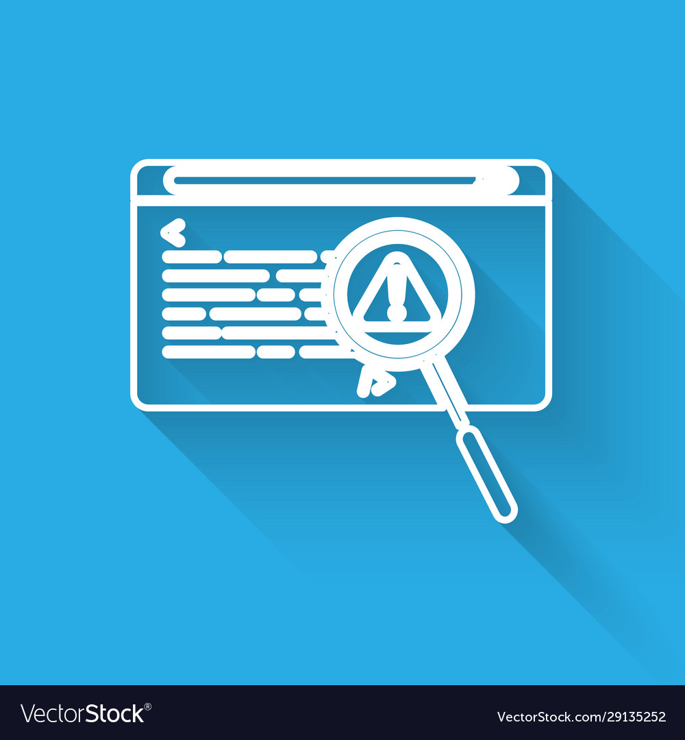 White line system bug concept icon isolated vector image White line system bug concept icon isolated