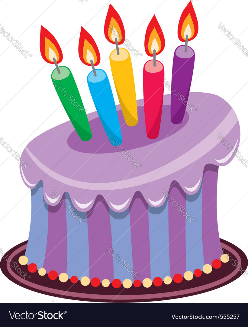 Download Birthday cake Royalty Free Vector Image - VectorStock