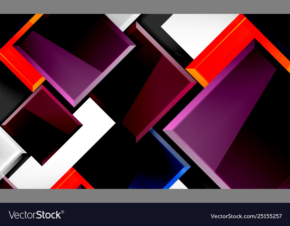 Colorful square and rectangle blocks background vector image Colorful square and rectangle blocks background