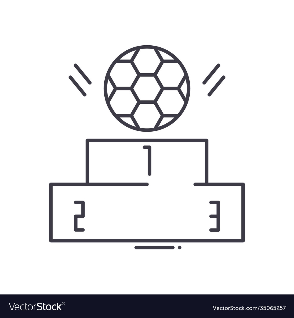 Fußball Grad Ikone linear isoliert vector image Fußball Grad Ikone linear isoliert