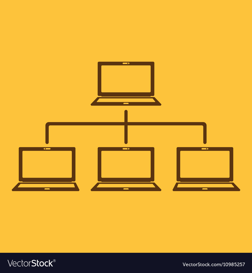 Network icon connection and internet
