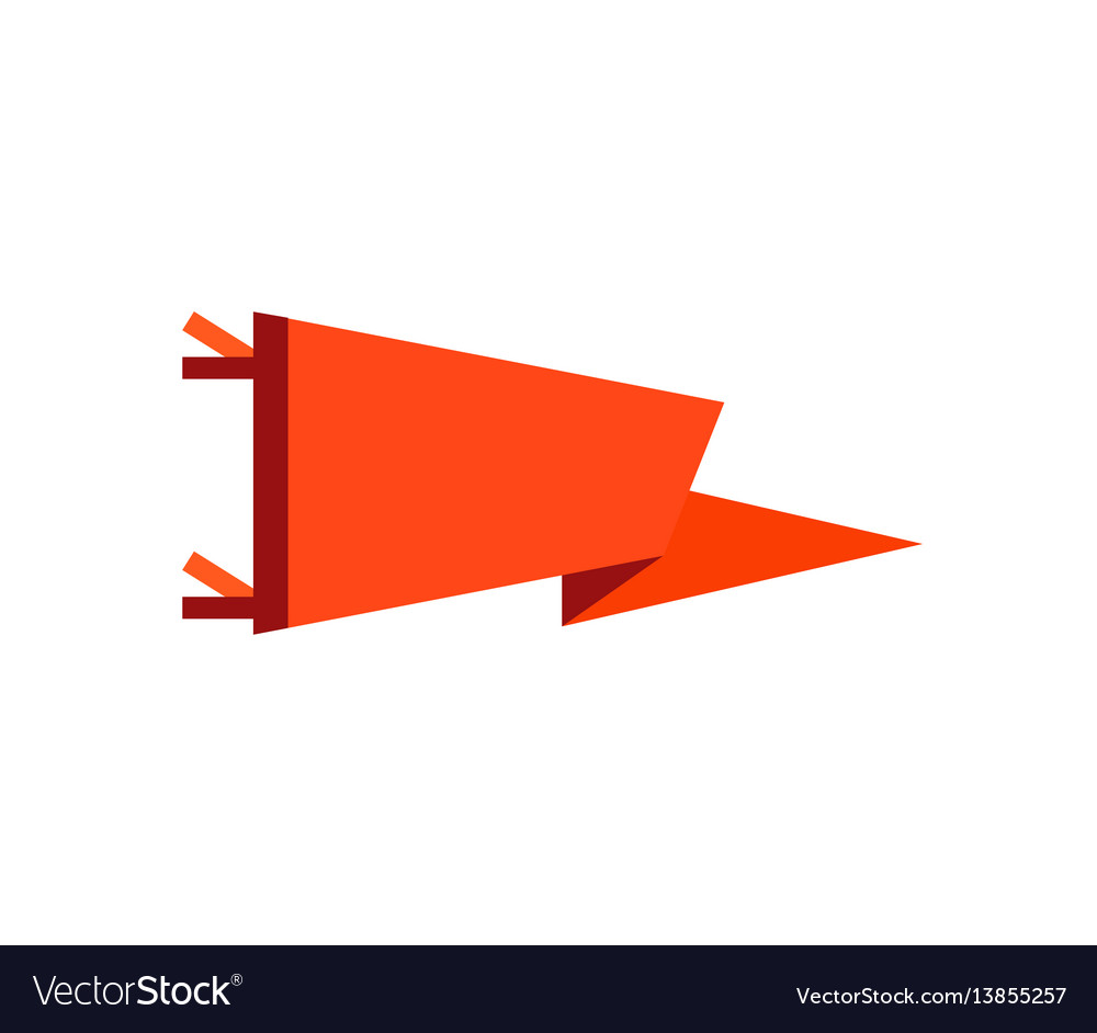 Red Adventure Pennant Flag Icon