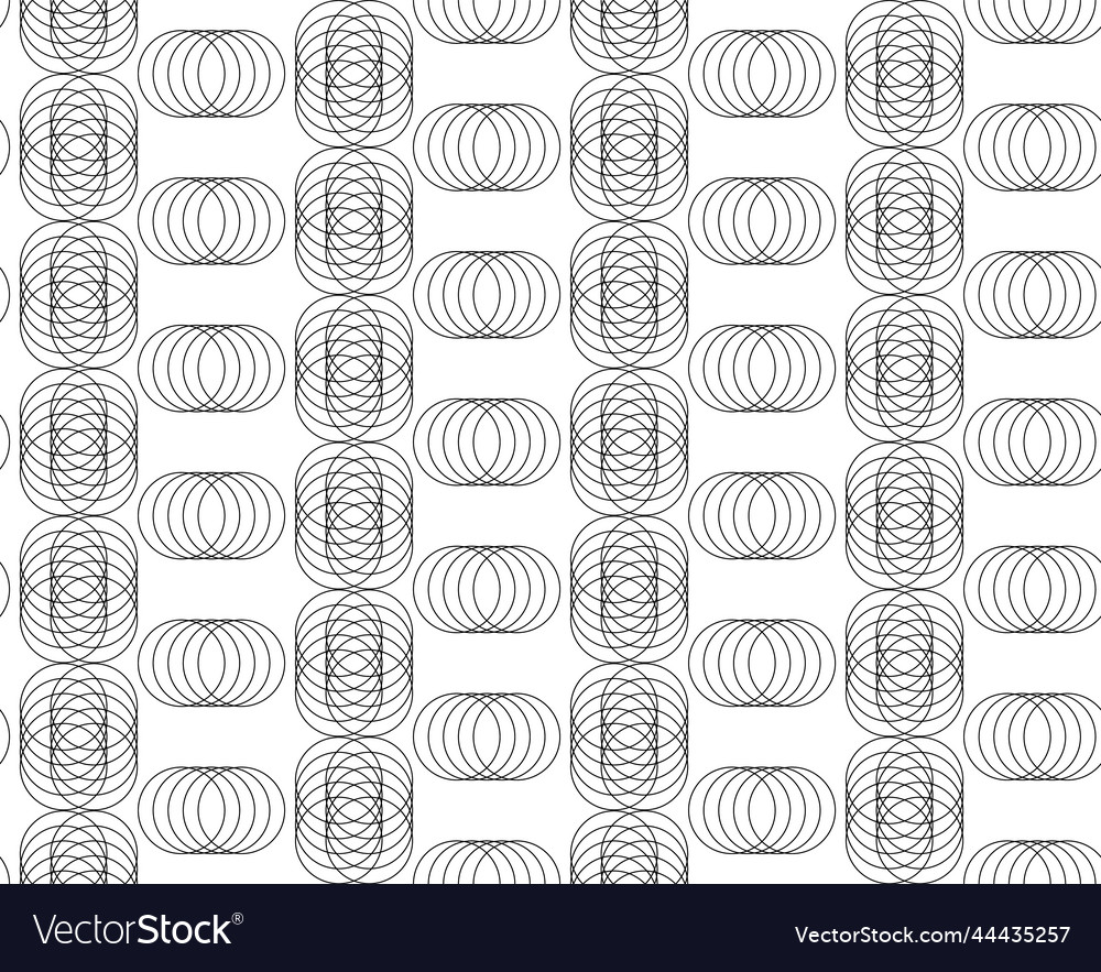 Seamless pattern made of spirograph circles
