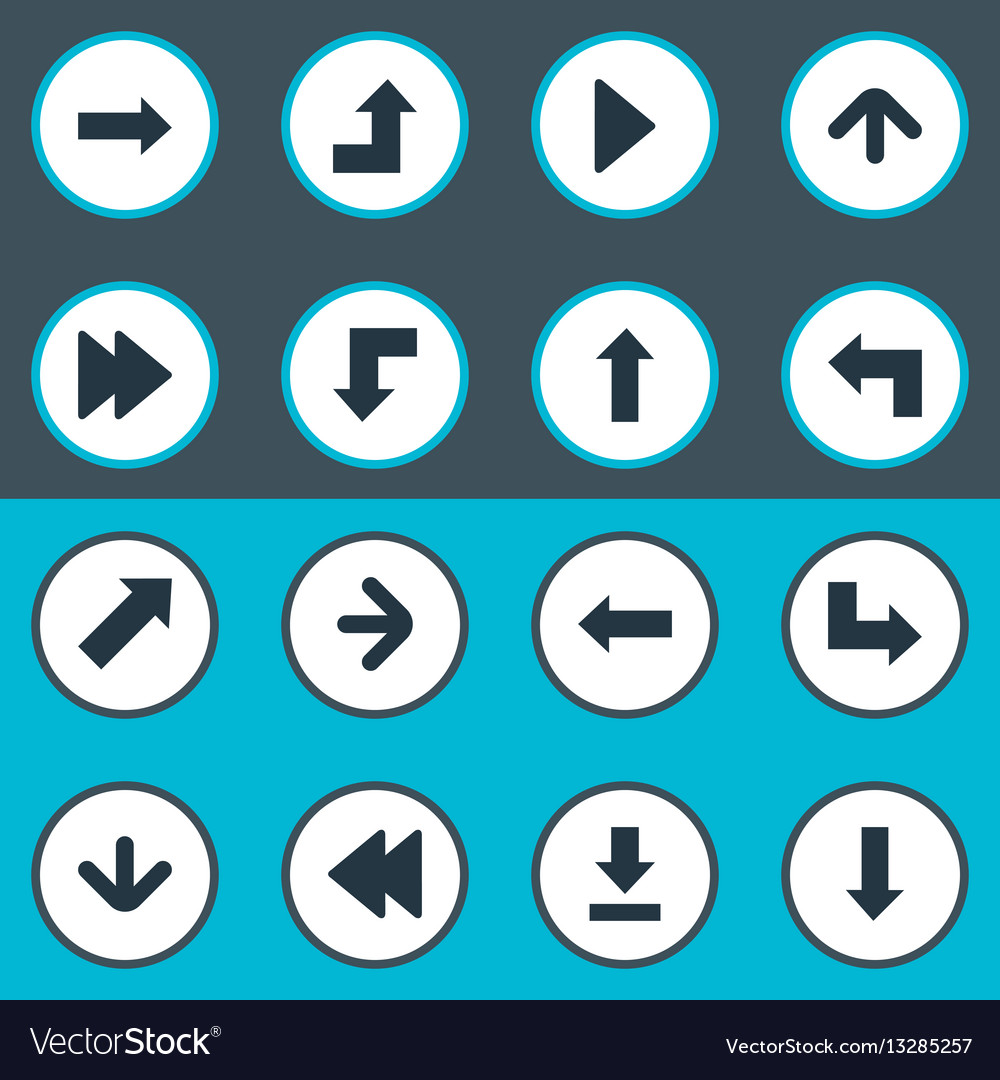 Set of 16 simple pointer icons can be found