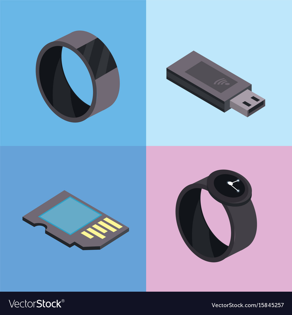 Set smartwatch and usb technologies services