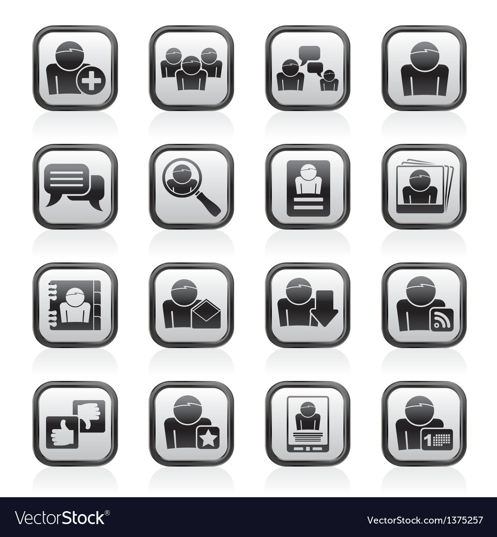 Social media and network icons