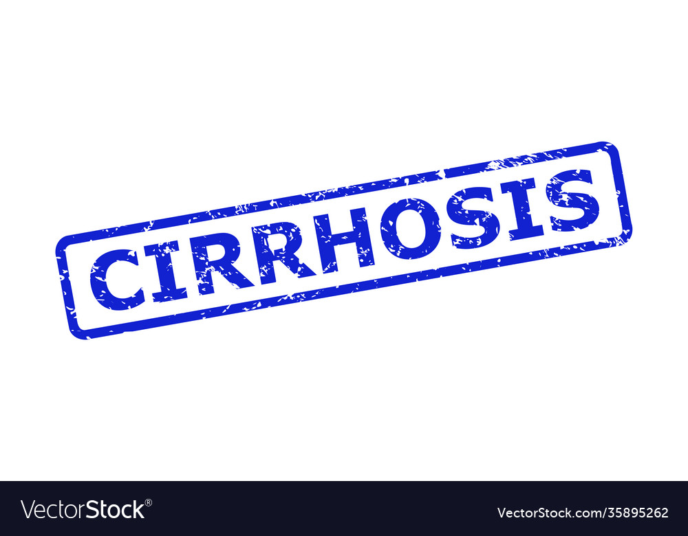 Cirrhosis stamp with rubber texture and rounded