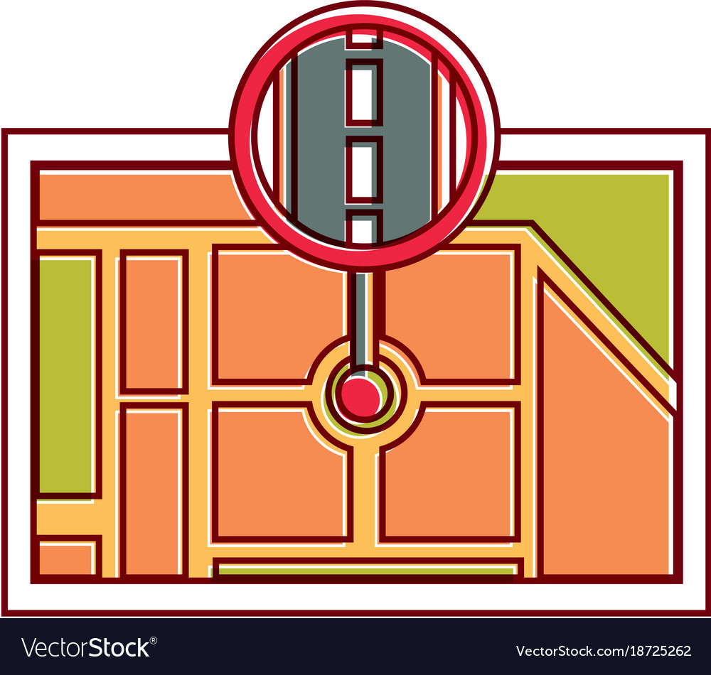 Gps navigation map destination pointer road street