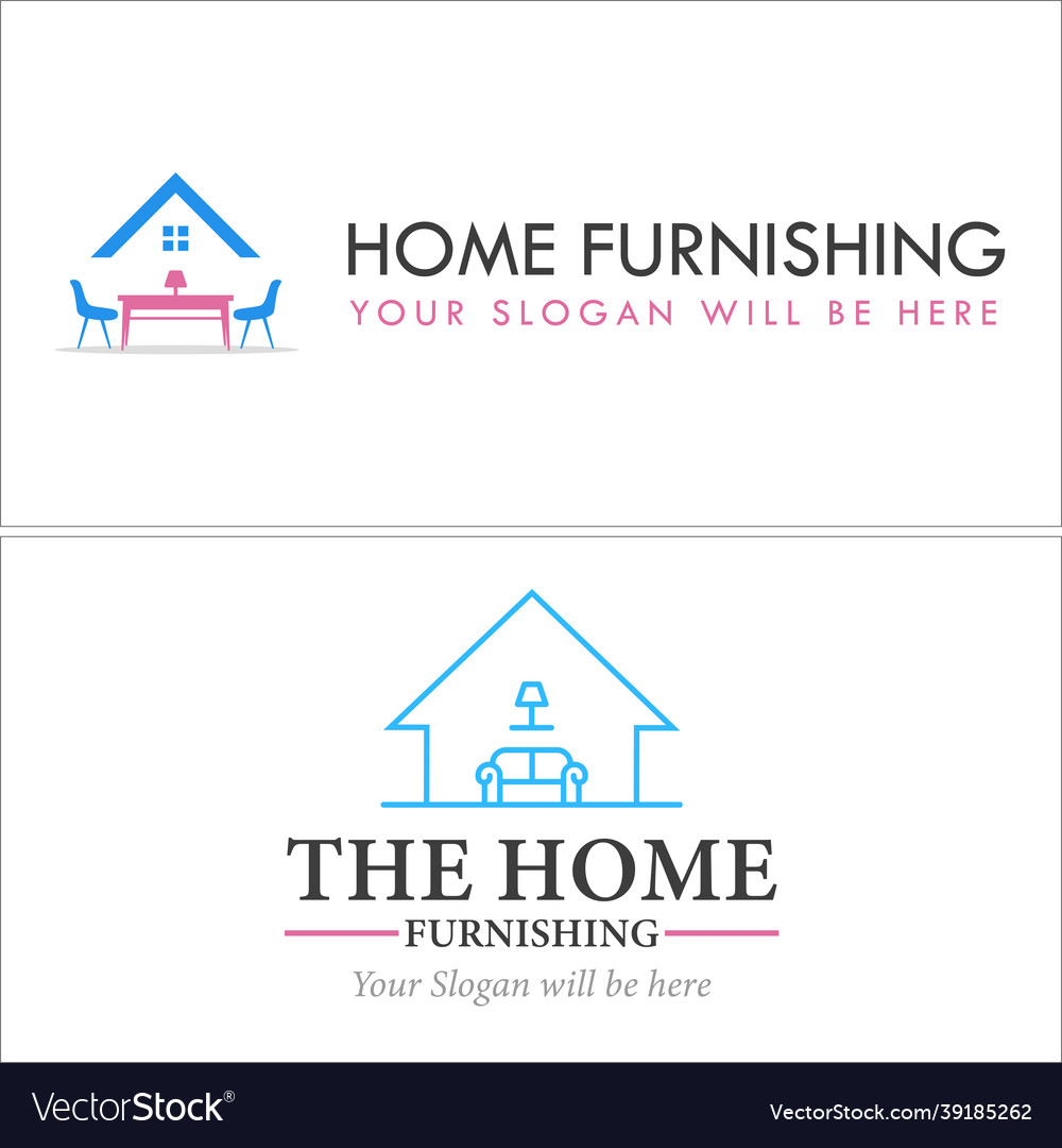 Modern home furnishing business logo