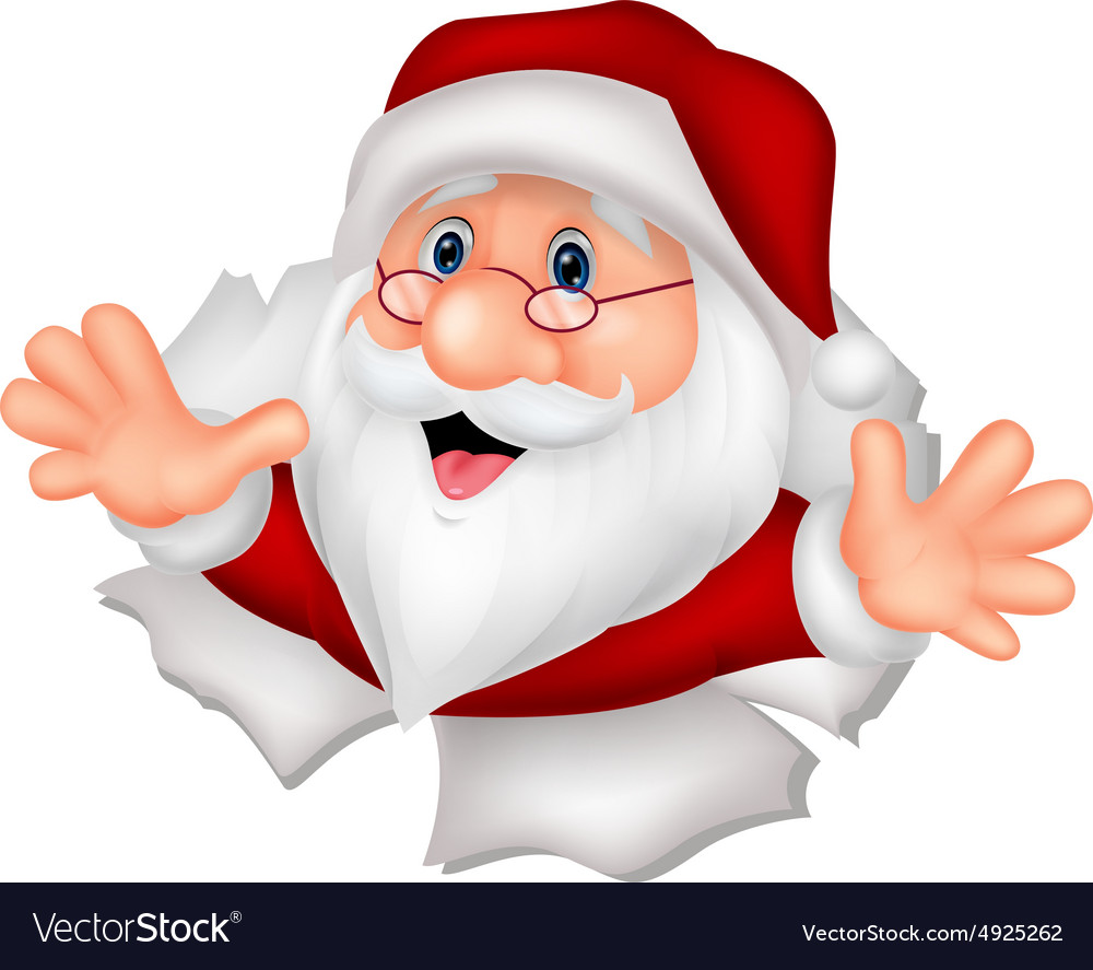 Santa clause cartoon Royalty Free Vector Image