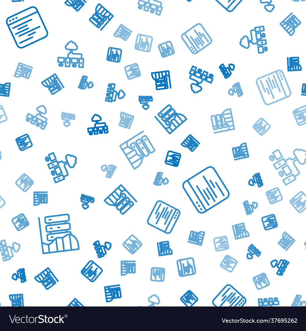 Zeilenserver Daten Webhosting-Software einstellen vector image Zeilenserver Daten Webhosting-Software einstellen