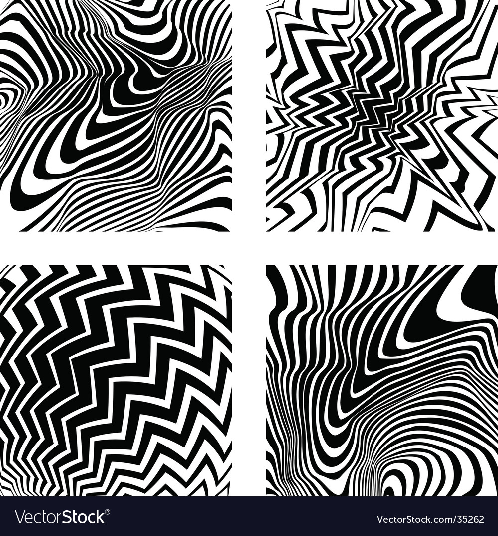 Swirling Zigzag Patterns