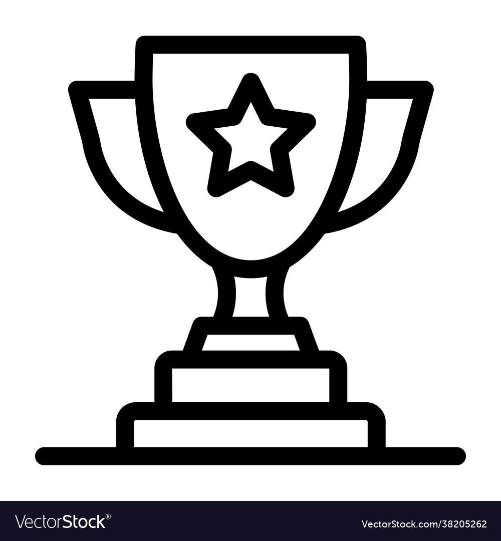 Winners trophy Royalty Free Vector Image - VectorStock