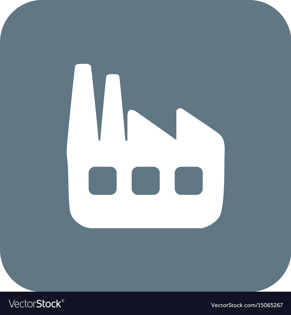 Button with the icon of a factory