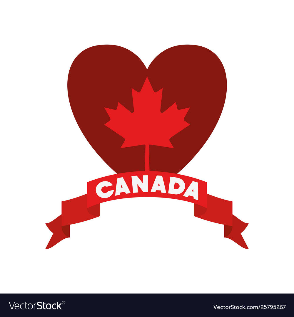 Canada symbol and maple leaf design