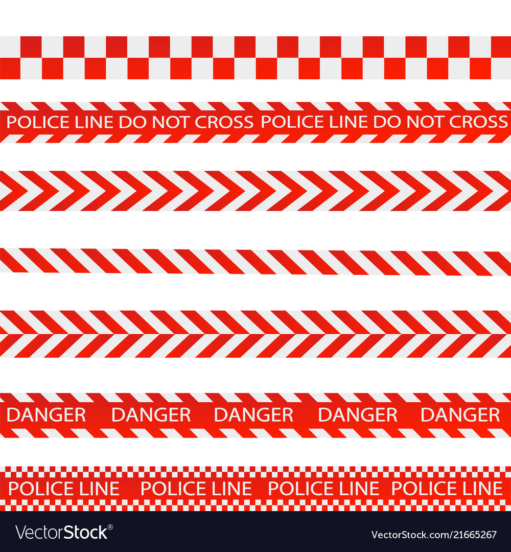 Caution lines isolated warning tapes danger