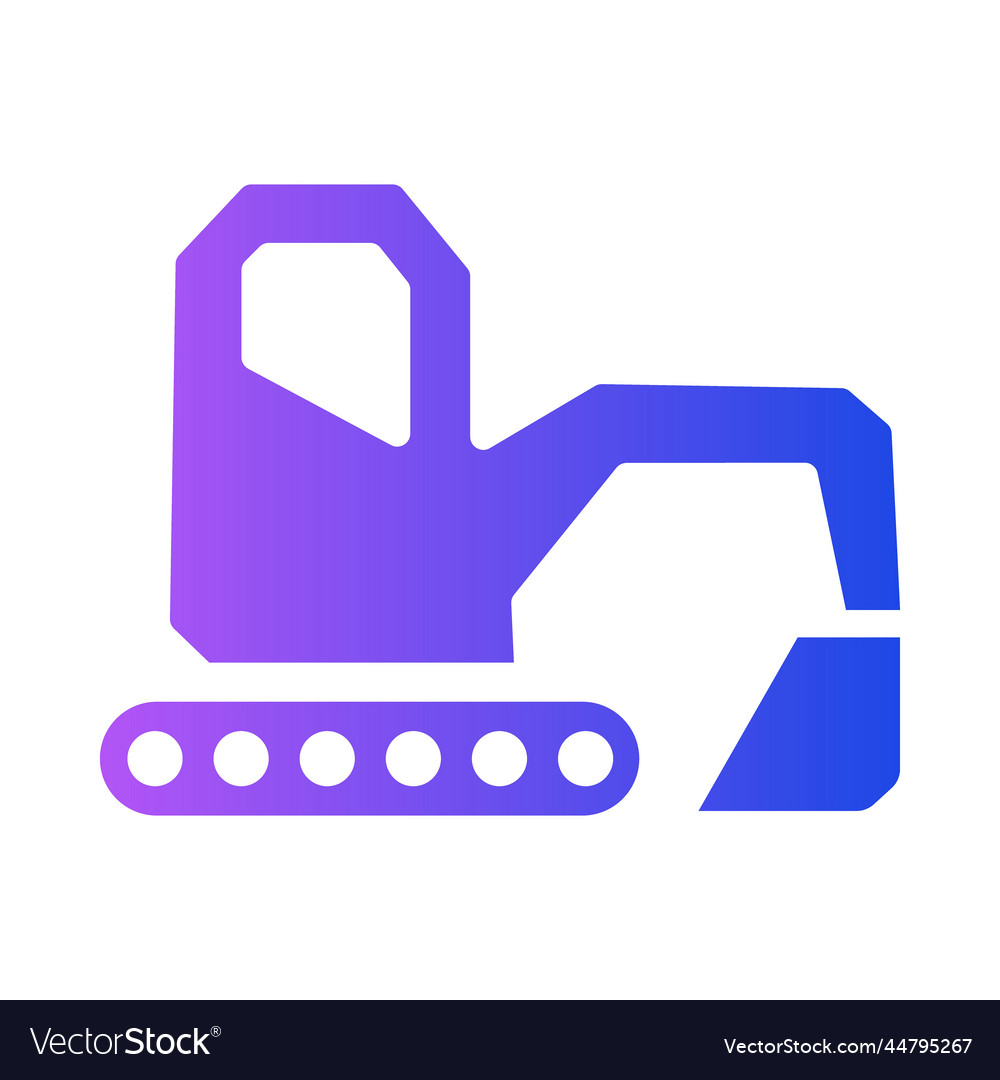 Excavator gradient universal icon ui ux element
