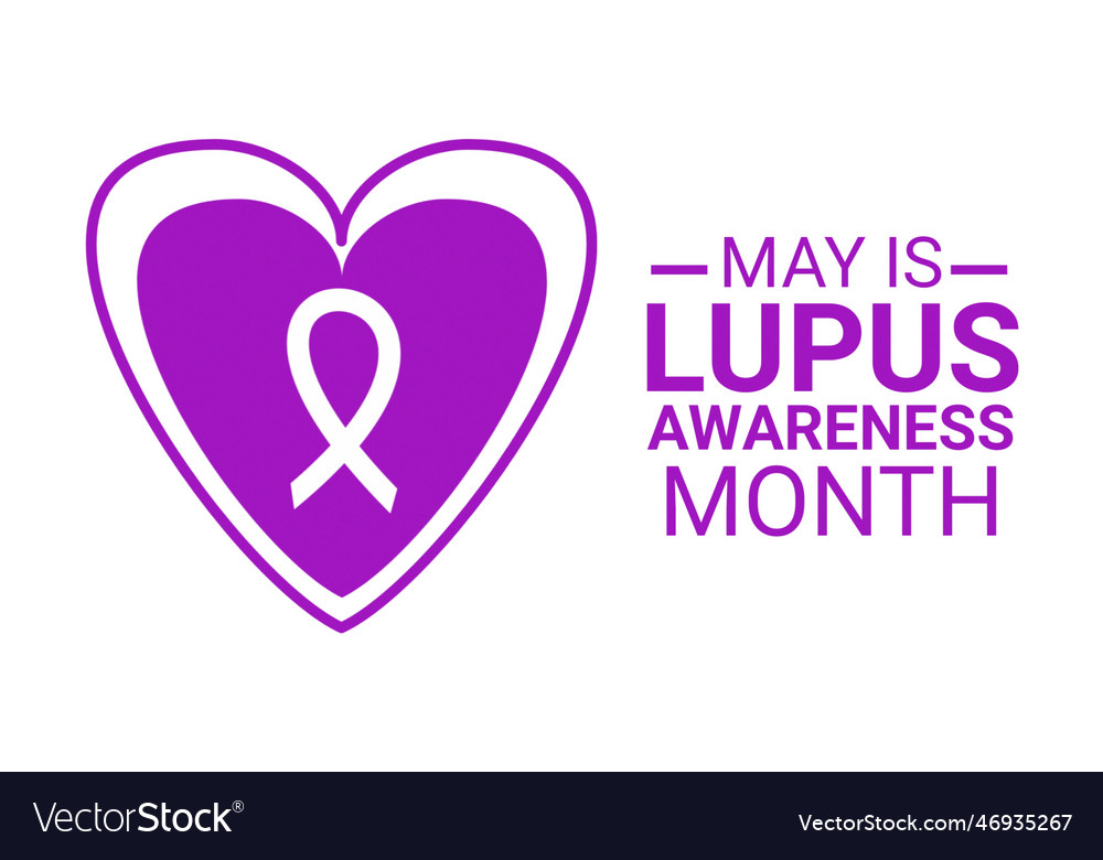 May is lupus awareness month Royalty Free Vector Image